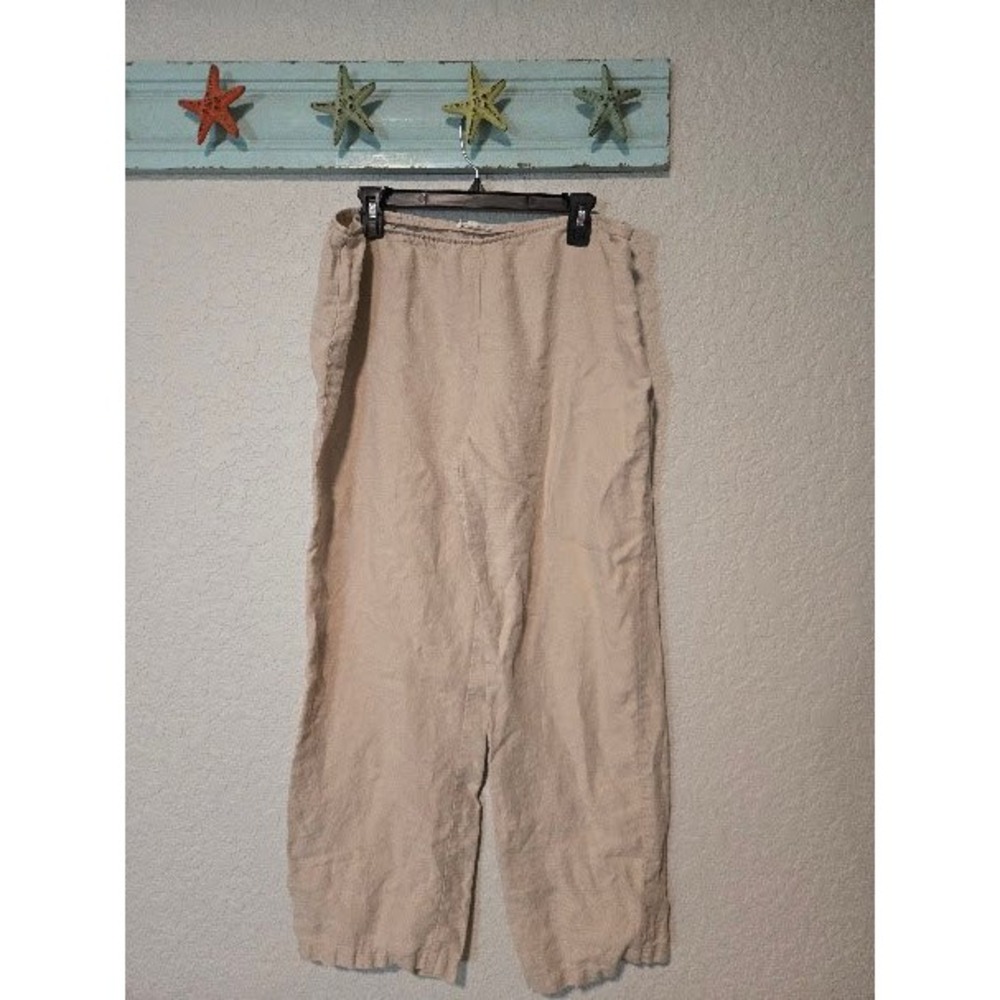 Eileen Fisher Beige Wide Leg Pants